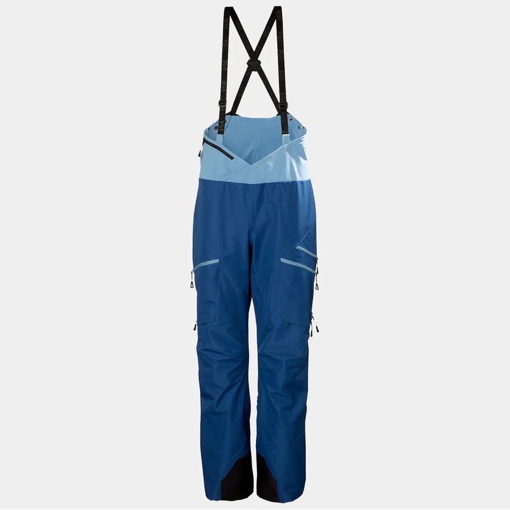💐 Helly Hansen Women’s Odin Mountain Infinity 3-Layer Bib | NWOT | L Deep Fjord